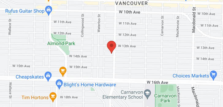 map of 3313 W 14TH AVENUE